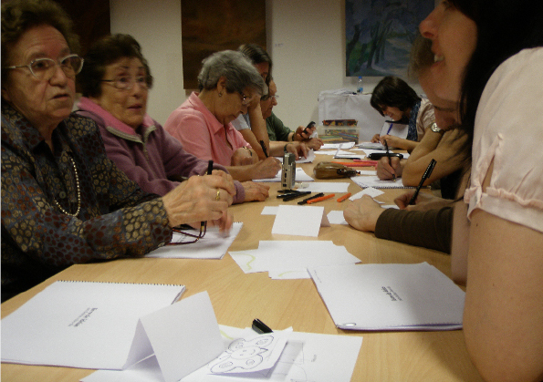 Picture of workshop participants during the design session
